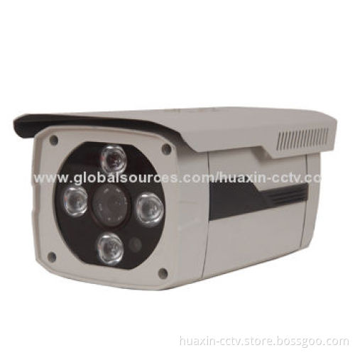 CCTV water-resistant Camera with 4 Pieces of IR LEDS, 1,000TVL Resolution, 3-10W Power Consumption